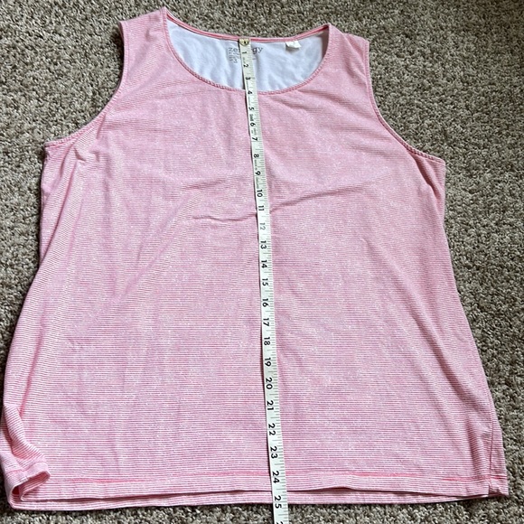 Zenergy Pink Striped Tank Top - Picture 6 of 7